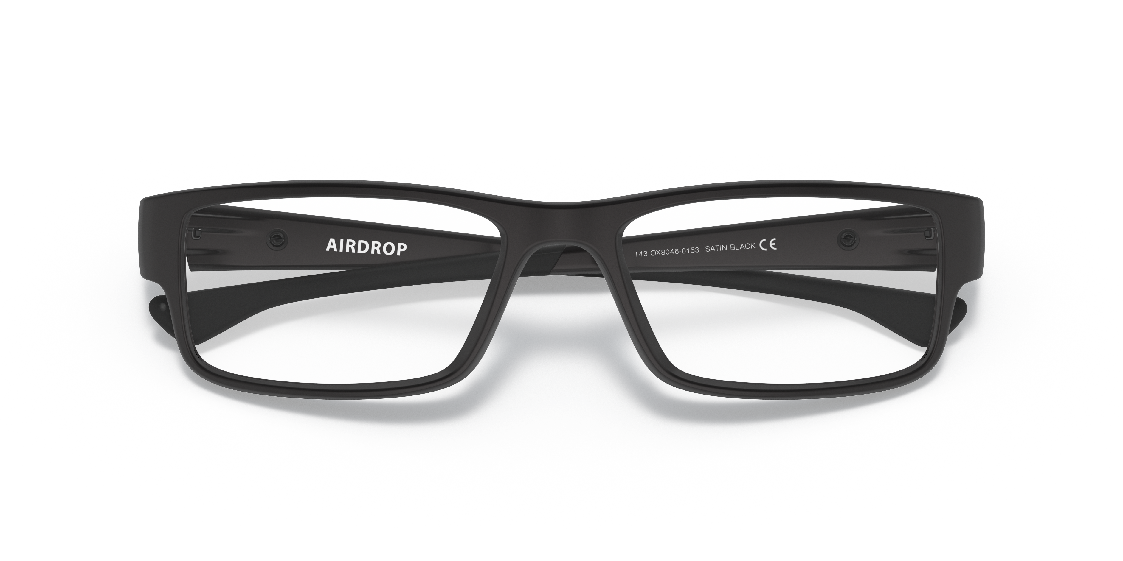Oakley OX8046 Airdrop Men's Rectangle Eyeglass Frames - Black Ink Frame