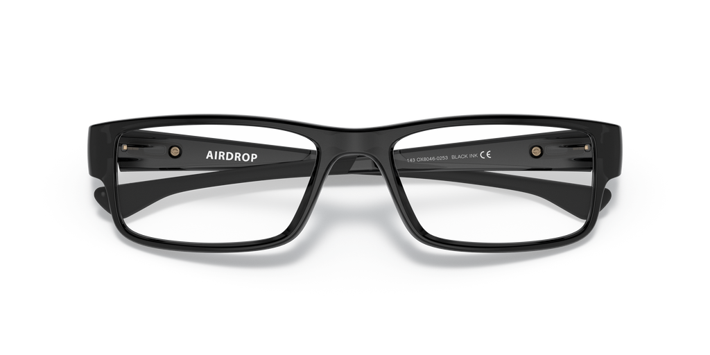 Oakley OX8046 Airdrop Men's Rectangle Eyeglass Frames - Black Ink Frame