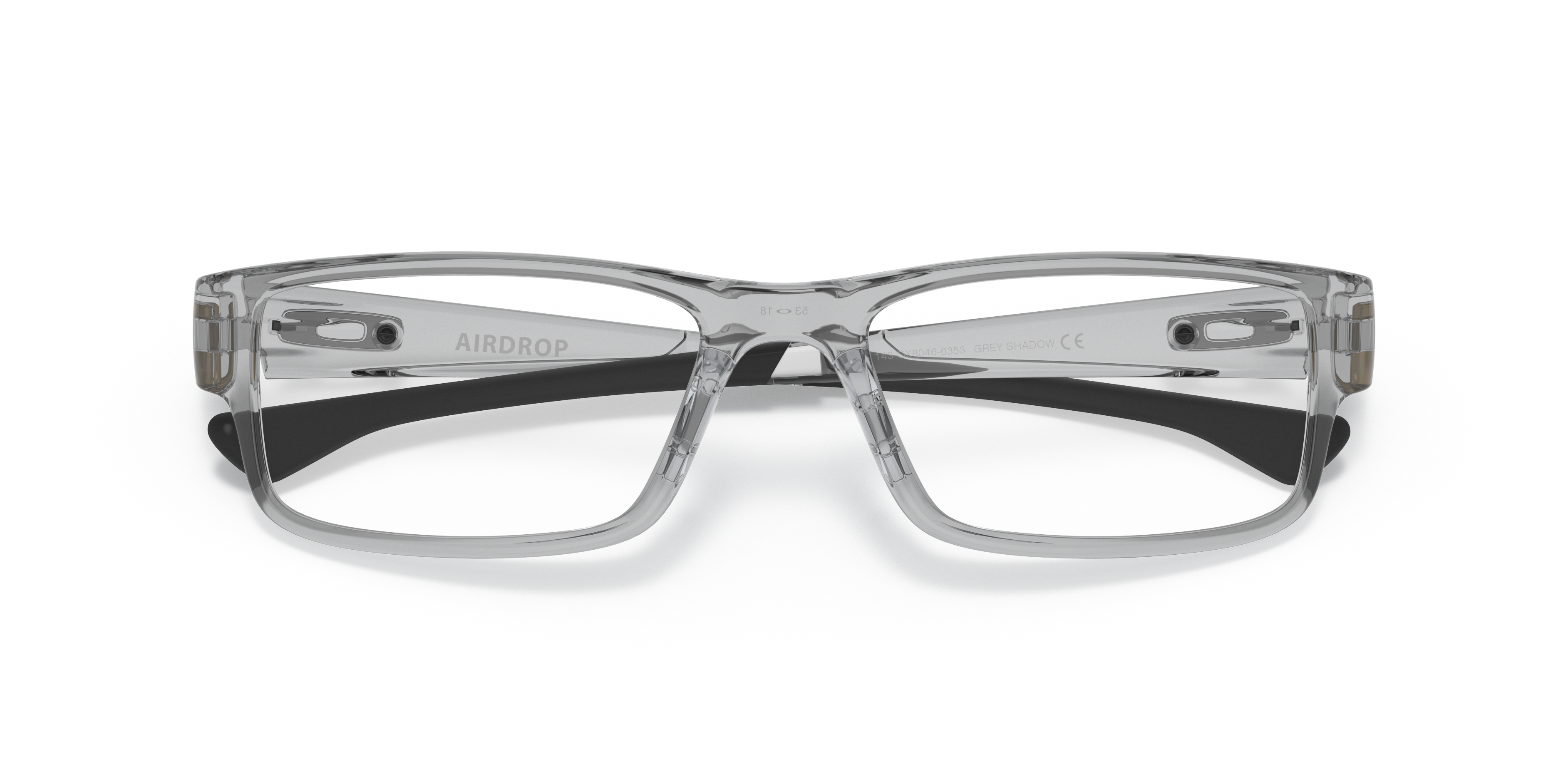 Oakley OX8046 Airdrop Men's Rectangle Eyeglass Frames - Black Ink Frame