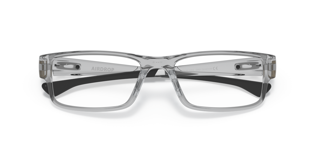 Oakley OX8046 Airdrop Men's Rectangle Eyeglass Frames - Grey Shadow Frame