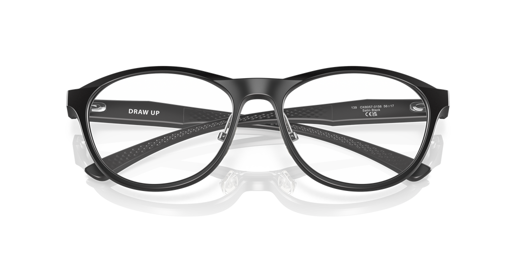 Oakley OX8057 Draw Up Women's Round Eyeglass Frames - Satin Brown Tortoise Frame