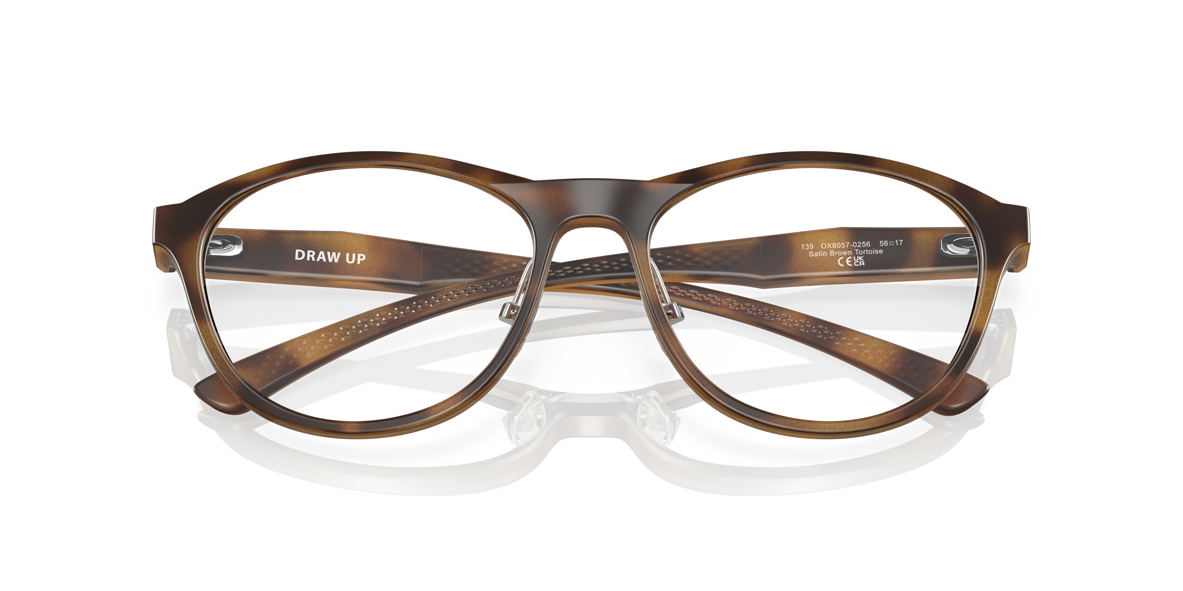 Oakley OX8057 Draw Up Women's Round Eyeglass Frames - Matte Dark Stonewash Frame