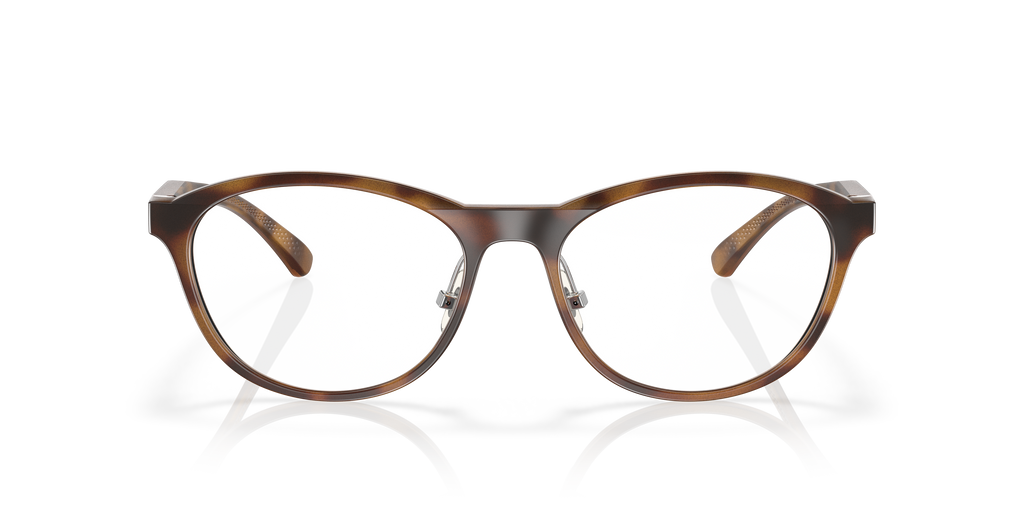 Oakley OX8057 Draw Up Women's Round Eyeglass Frames - Satin Brown Tortoise Frame