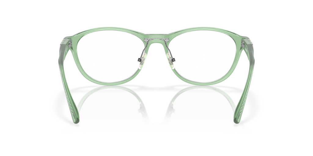 Oakley OX8057 Draw Up Women's Round Eyeglass Frames - Polished Trans Jade Frame
