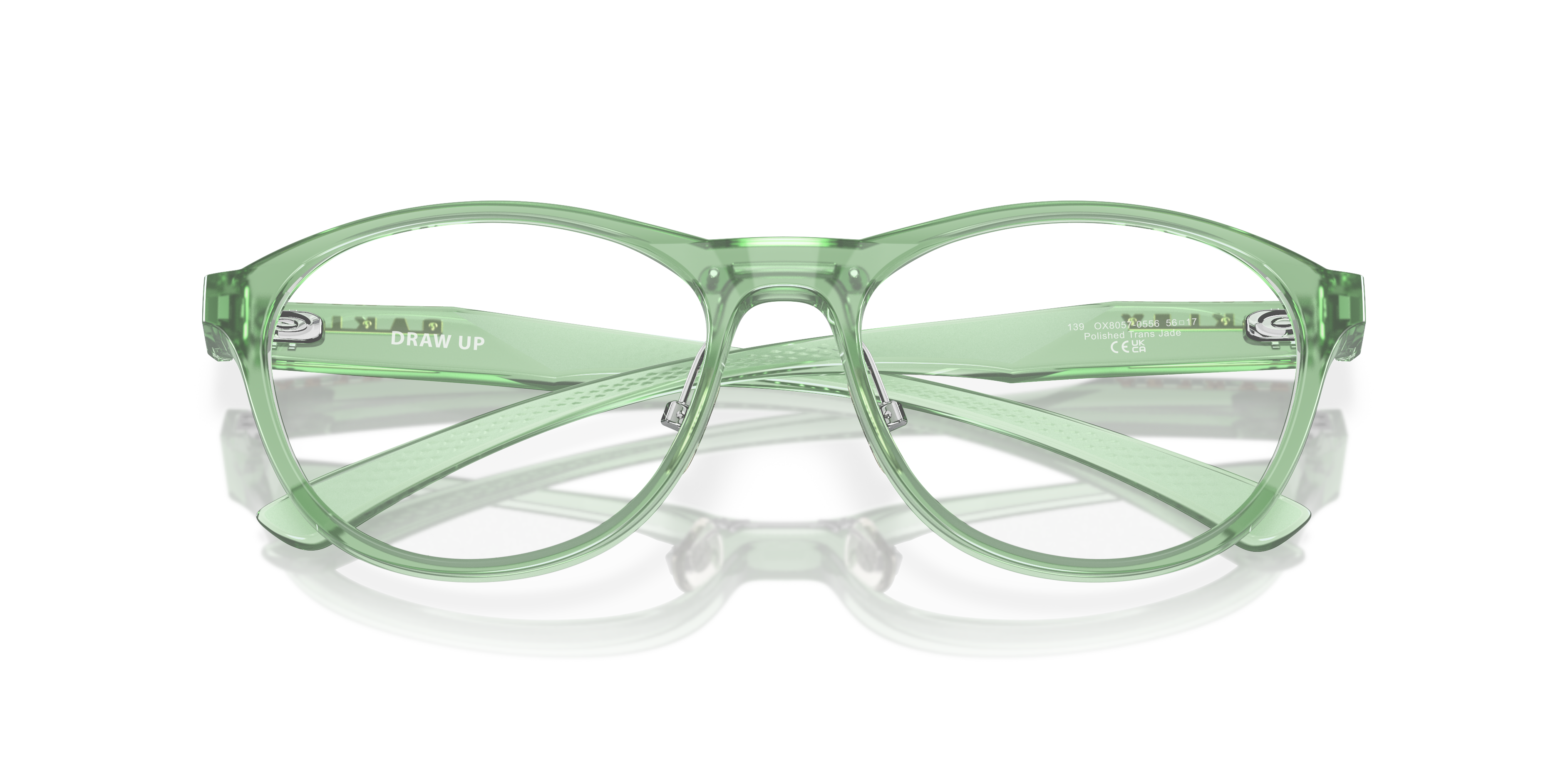 Oakley OX8057 Draw Up Women's Round Eyeglass Frames - Satin Brown Tortoise Frame