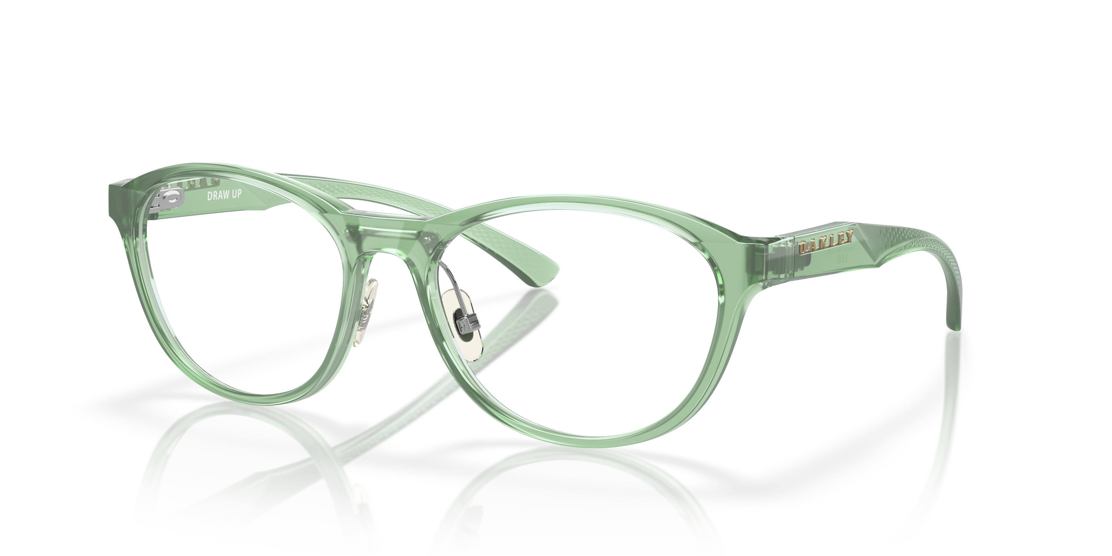 Oakley OX8057 Draw Up Women's Round Eyeglass Frames - Satin Black Frame