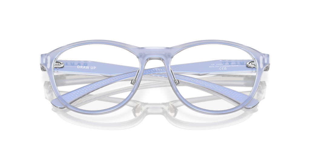 Oakley OX8057 Draw Up Women's Round Eyeglass Frames - Satin Brown Tortoise Frame
