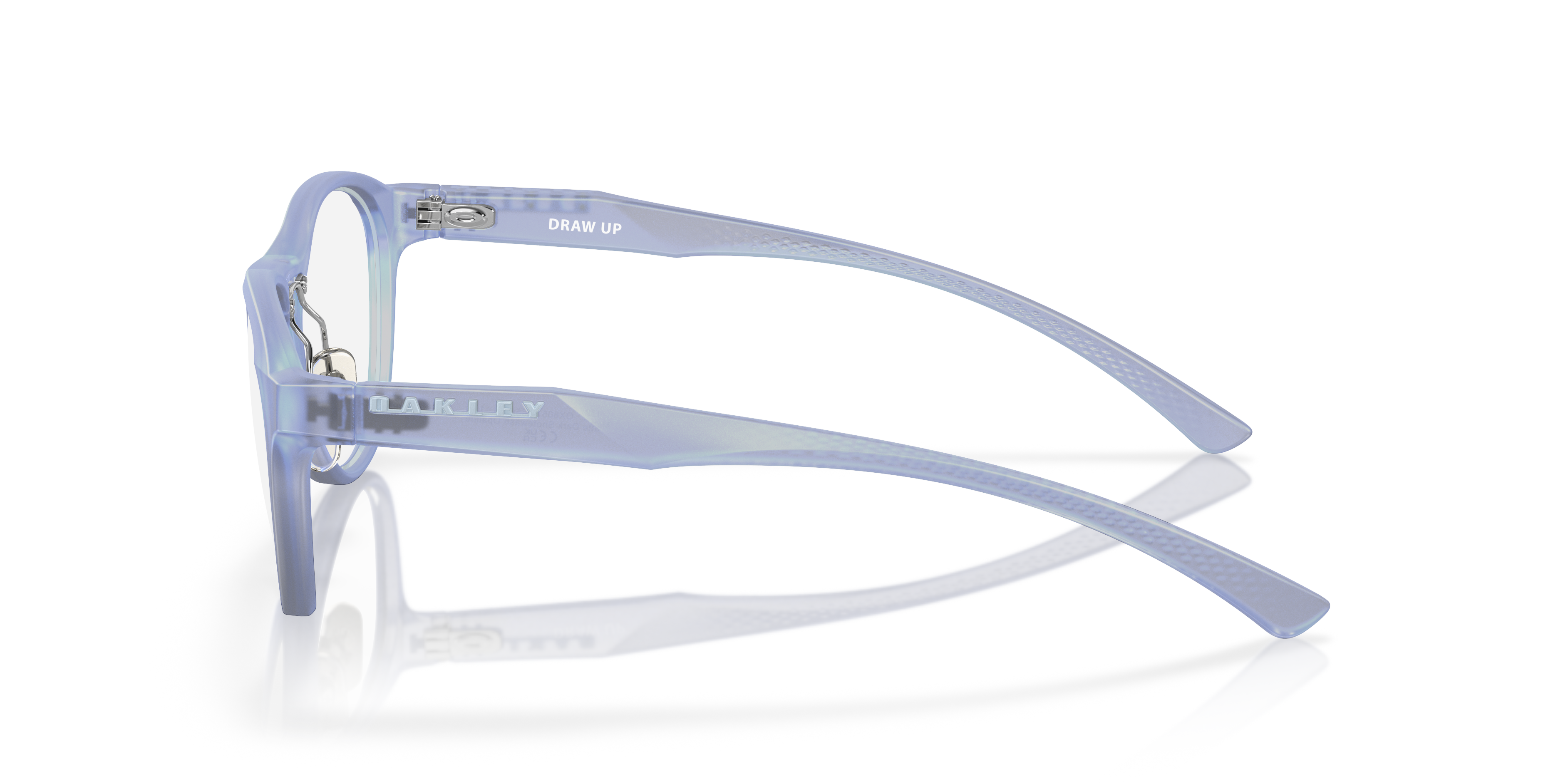 Oakley OX8057 Draw Up Women's Round Eyeglass Frames - Polished Trans Jade Frame