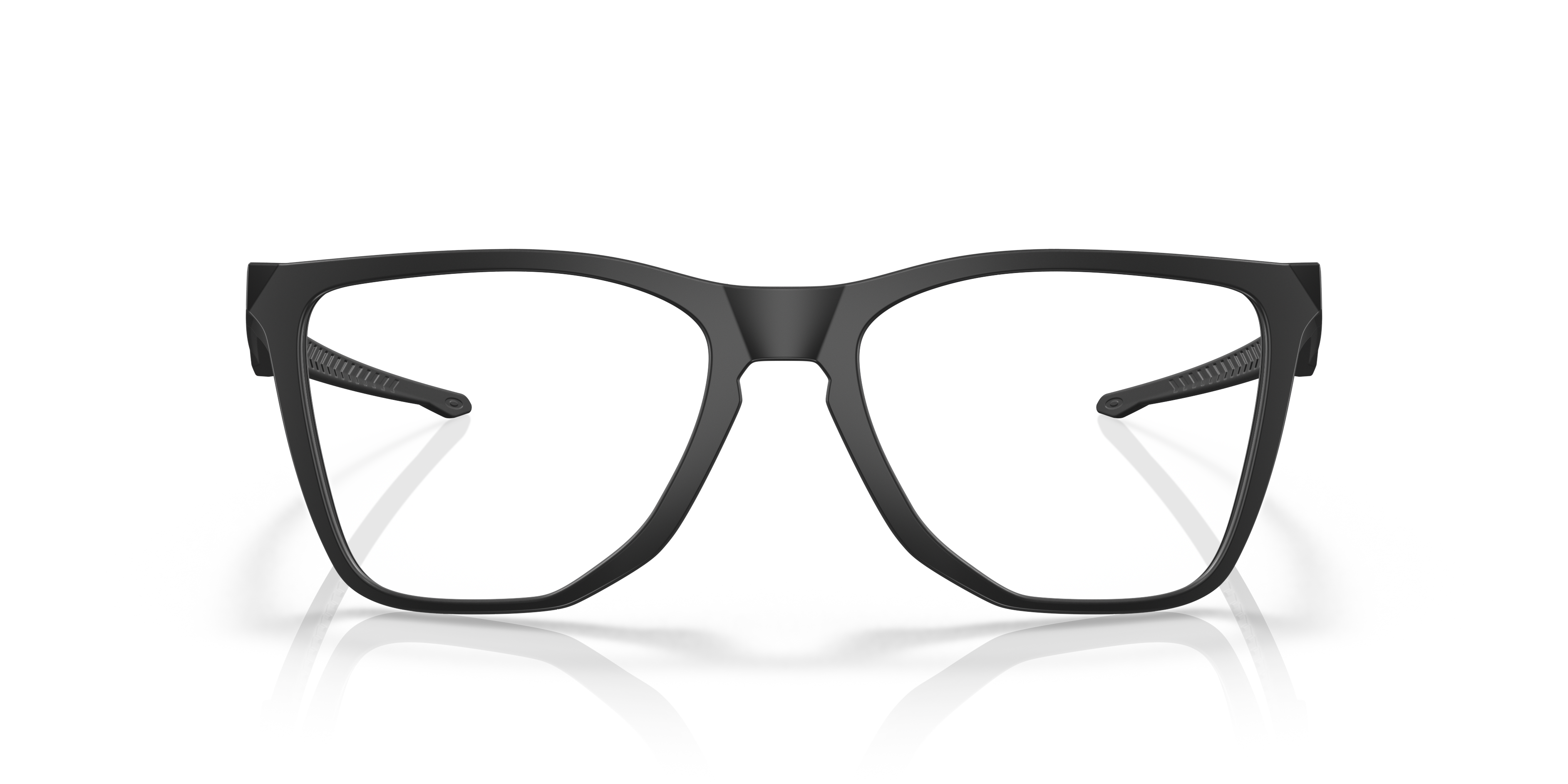 Oakley OX8058 The Cut Men's Square Eyeglass Frames - Polished Trans Stonewash Frame