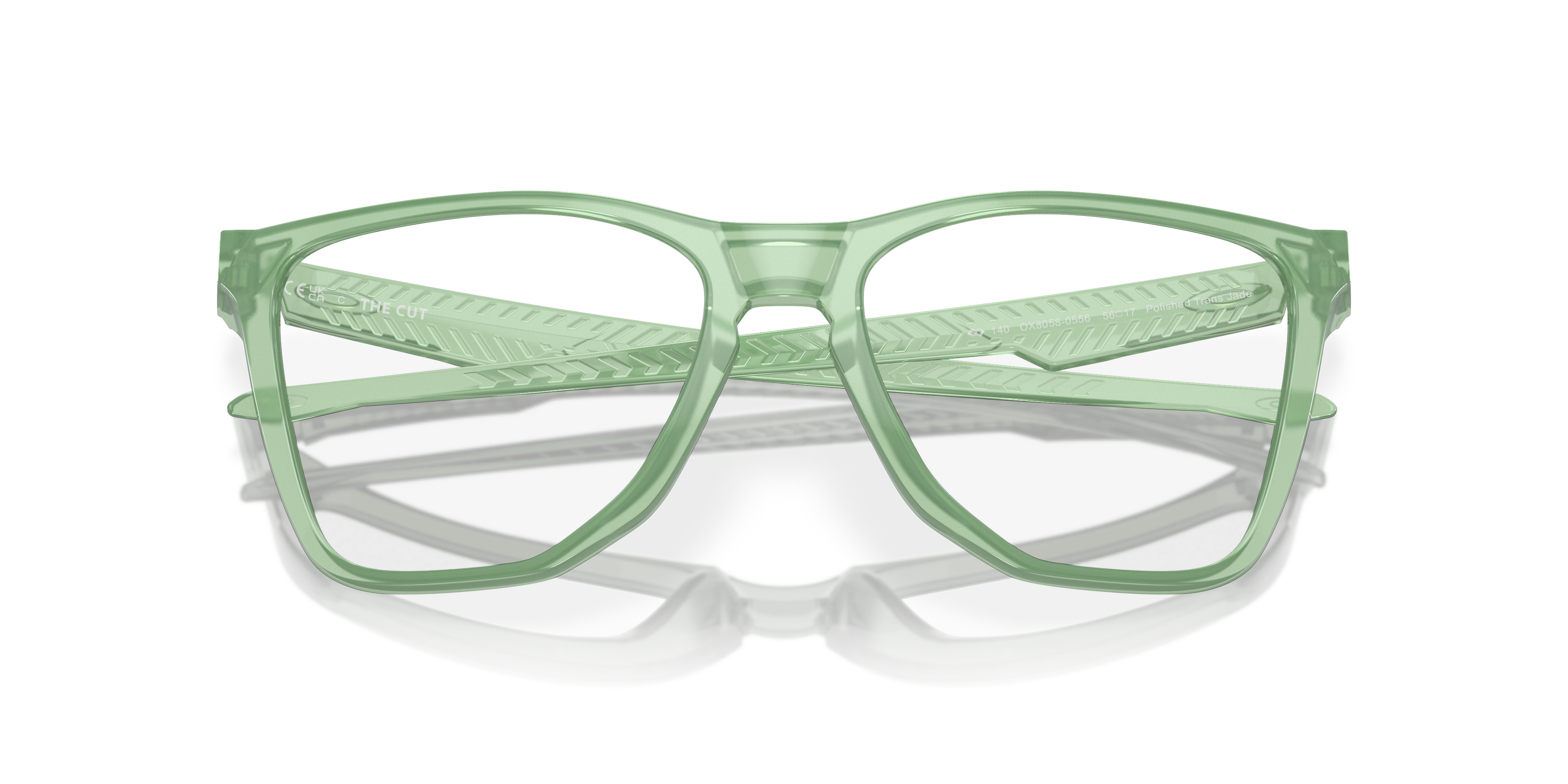 Oakley OX8058 The Cut Men's Square Eyeglass Frames - Satin Black Frame