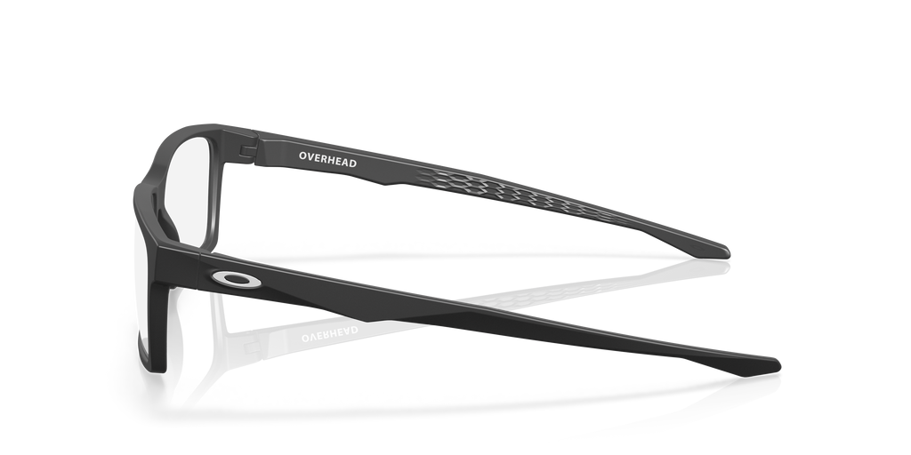 Oakley OX8060 Overhead Men's Rectangle Eyeglass Frames - Satin Black Frame