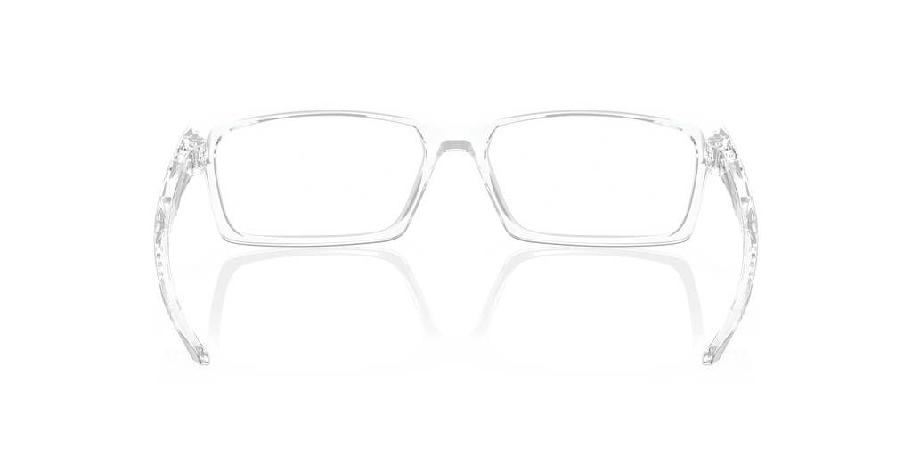 Oakley OX8060 Overhead Men's Rectangle Eyeglass Frames - Polished Clear Frame