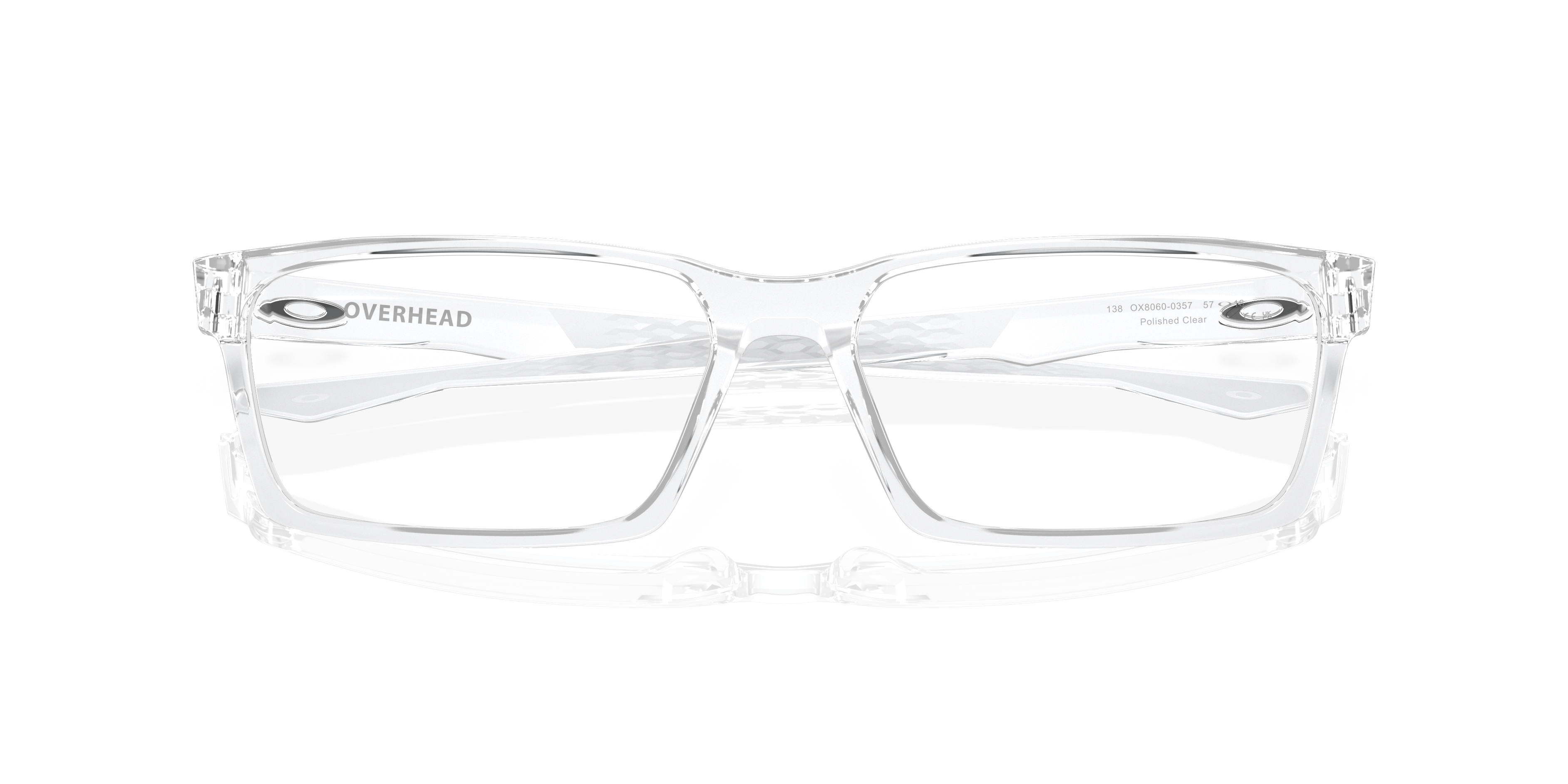 Oakley OX8060 Overhead Men's Rectangle Eyeglass Frames - Satin Black Frame