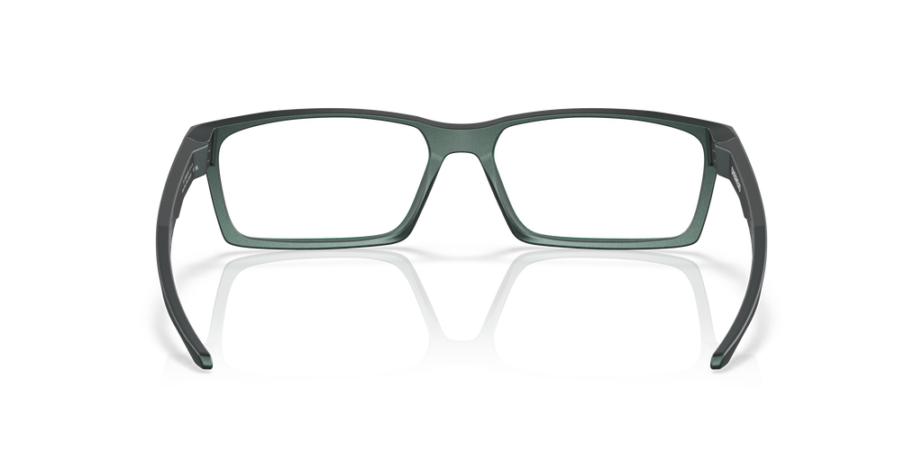 Oakley OX8060 Overhead Men's Rectangle Eyeglass Frames - Polished Clear Frame