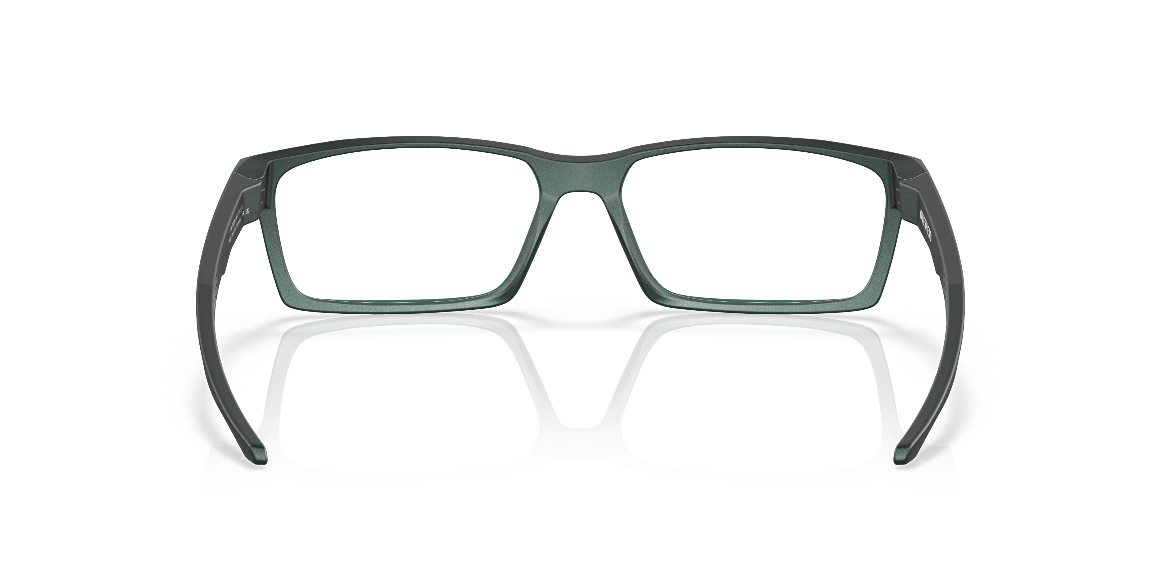 Oakley OX8060 Overhead Men's Rectangle Eyeglass Frames - Matte Dark Silver Frame