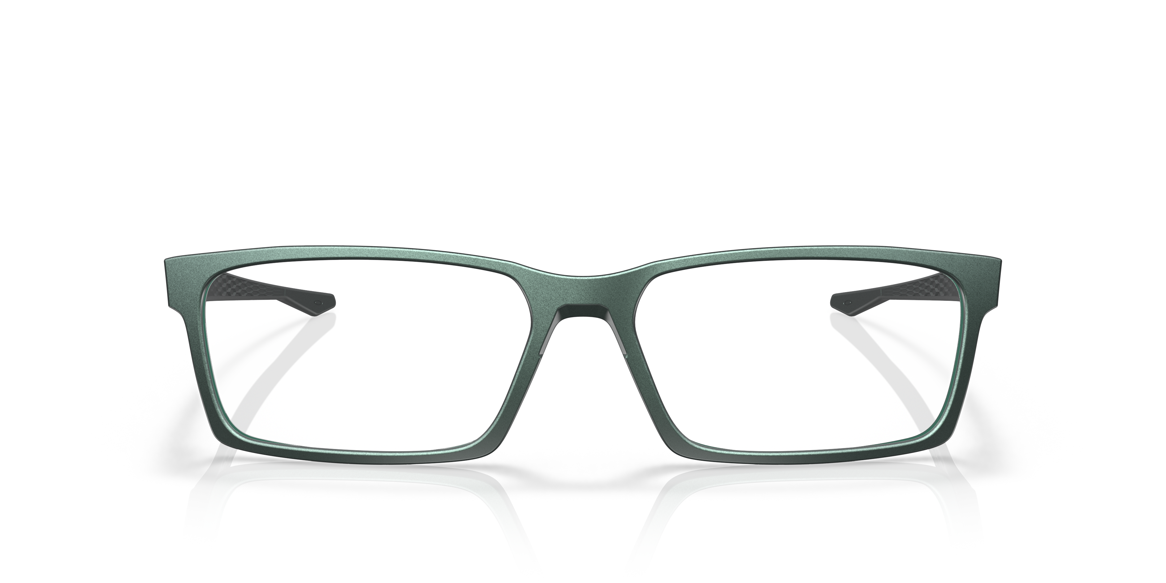 Oakley OX8060 Overhead Men's Rectangle Eyeglass Frames - Polished Clear Frame