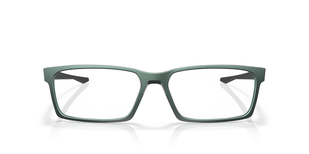 Oakley OX8060 Overhead Men's Rectangle Eyeglass Frames - Matte Dark Silver Frame