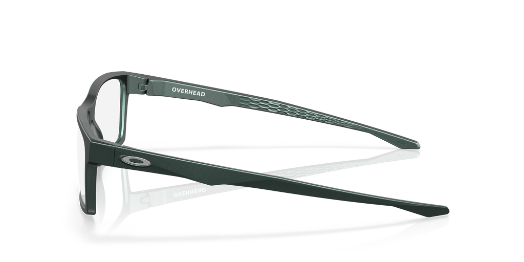 Oakley OX8060 Overhead Men's Rectangle Eyeglass Frames - Polished Trans Jade Frame