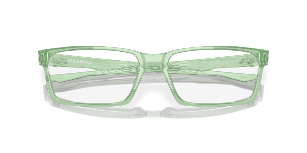 Oakley OX8060 Overhead Men's Rectangle Eyeglass Frames - Matte Dark Silver Frame