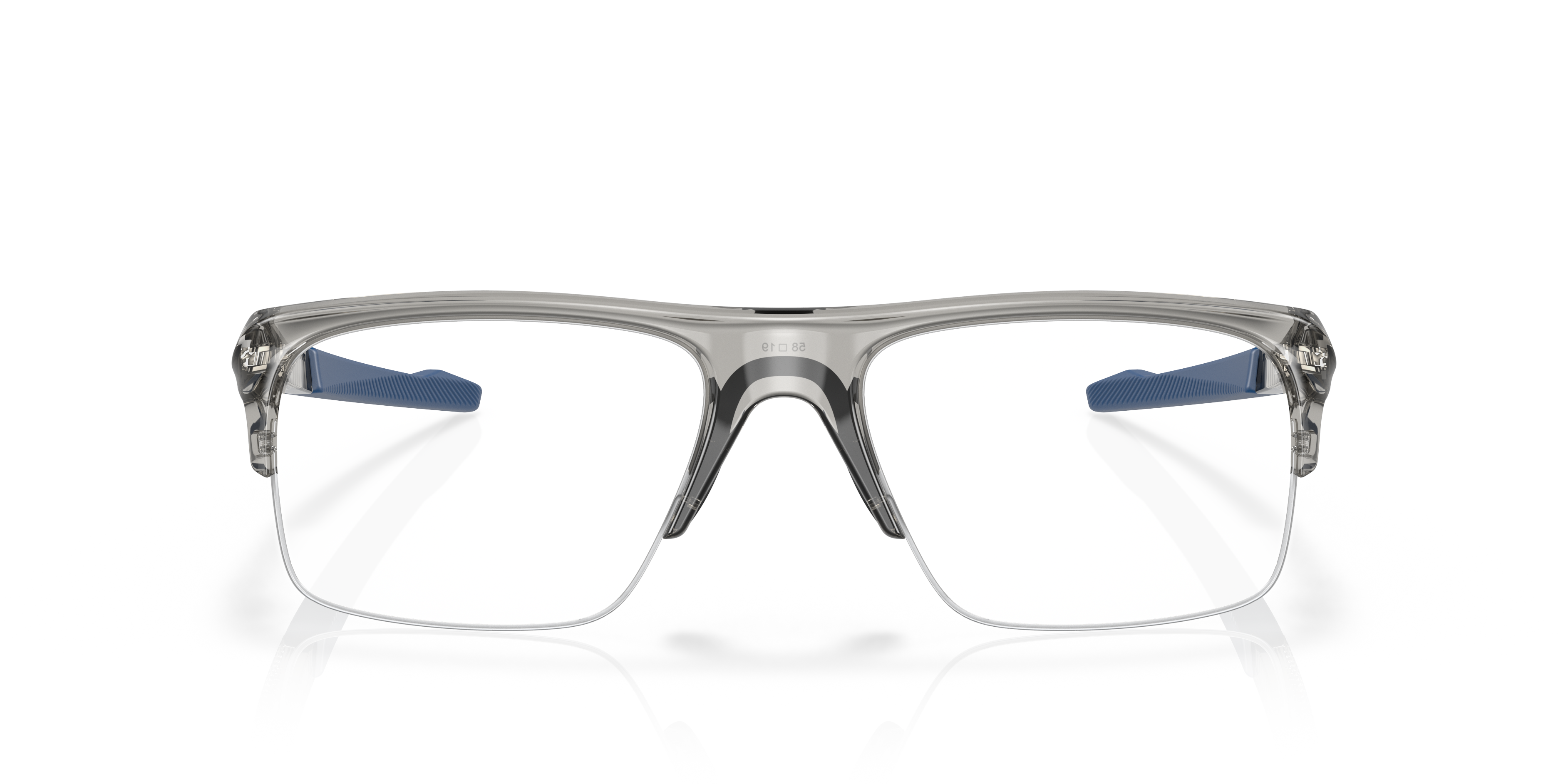 Oakley OX8061 Plazlink Men's Rectangle Eyeglass Frames - Grey Shadow Frame