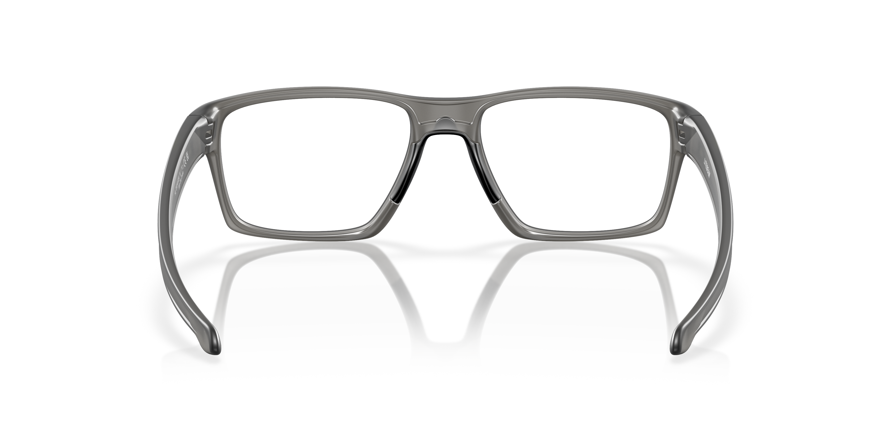 Oakley OX8140 Litebeam Men's Square Eyeglass Frames - Satin Grey Smoke Frame
