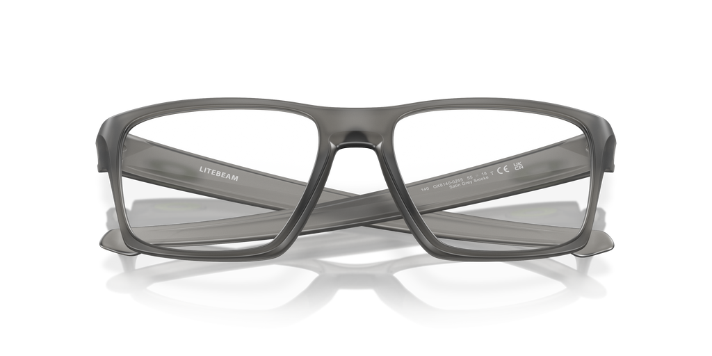 Oakley OX8140 Litebeam Men's Square Eyeglass Frames - Satin Black Frame