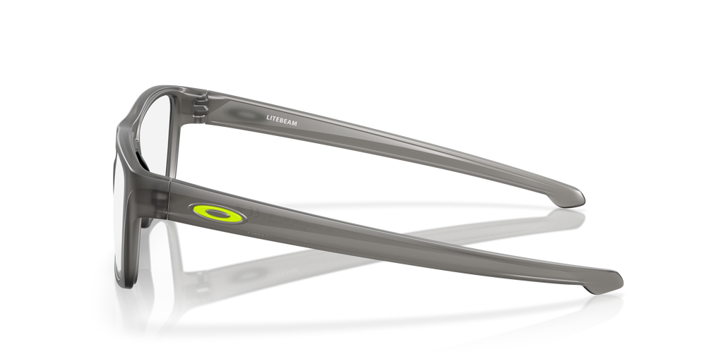 Oakley OX8140 Litebeam Men's Square Eyeglass Frames - Satin Grey Smoke Frame