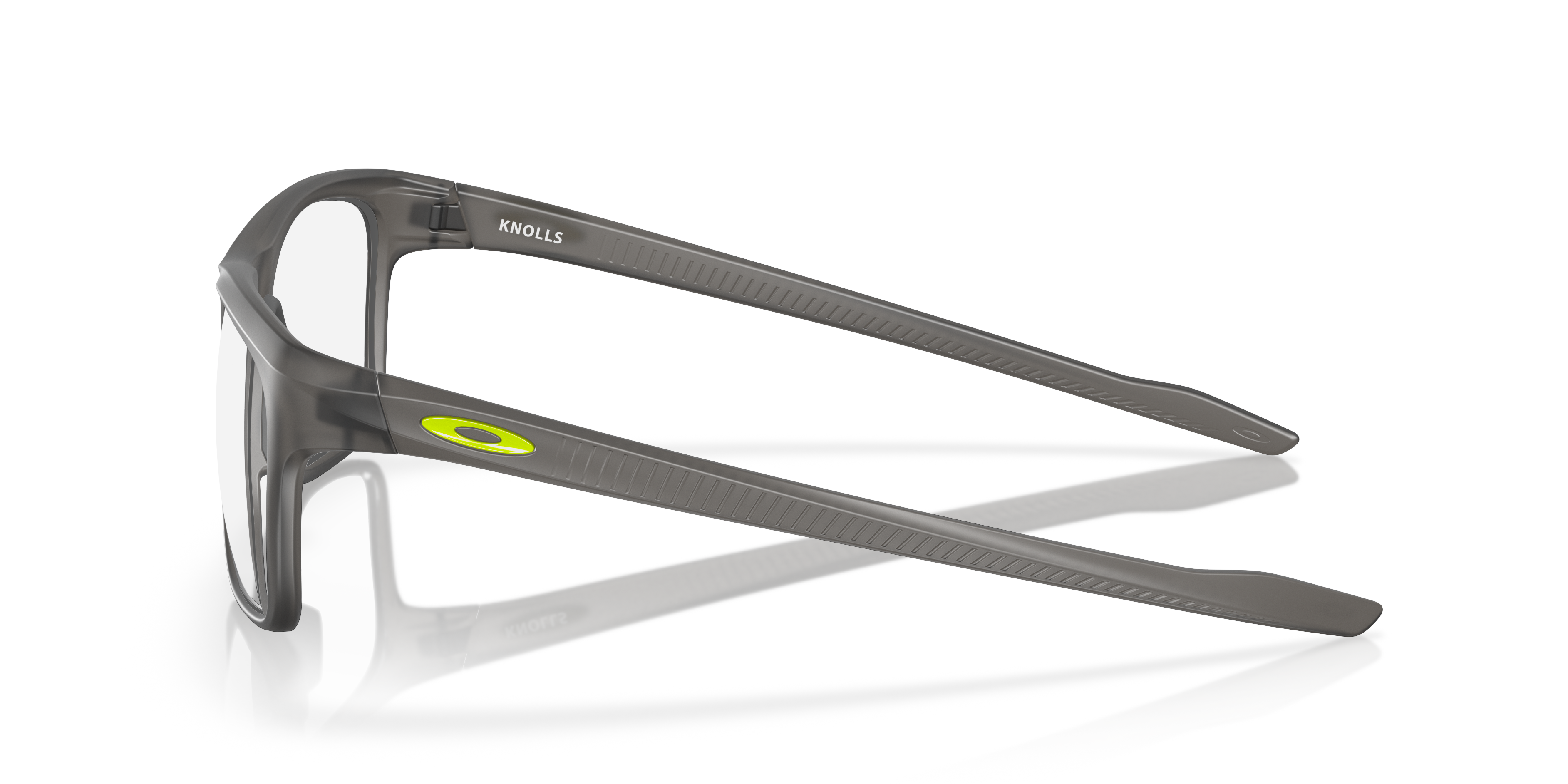 Oakley OX8144 Knolls Men's Rectangle Eyeglass Frames - Polished Black Fade Frame