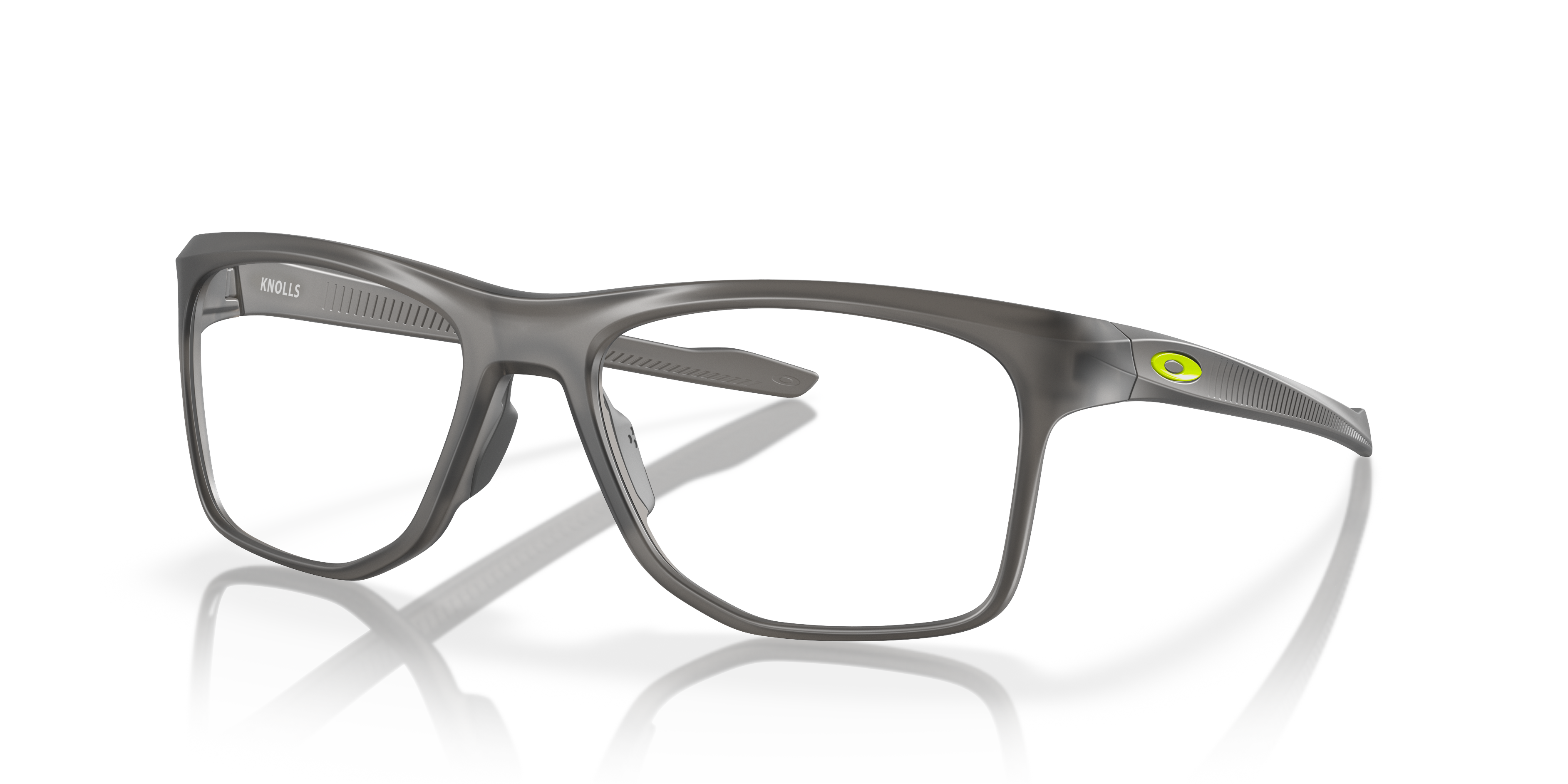 Oakley OX8144 Knolls Men's Rectangle Eyeglass Frames - Polished Black Fade Frame