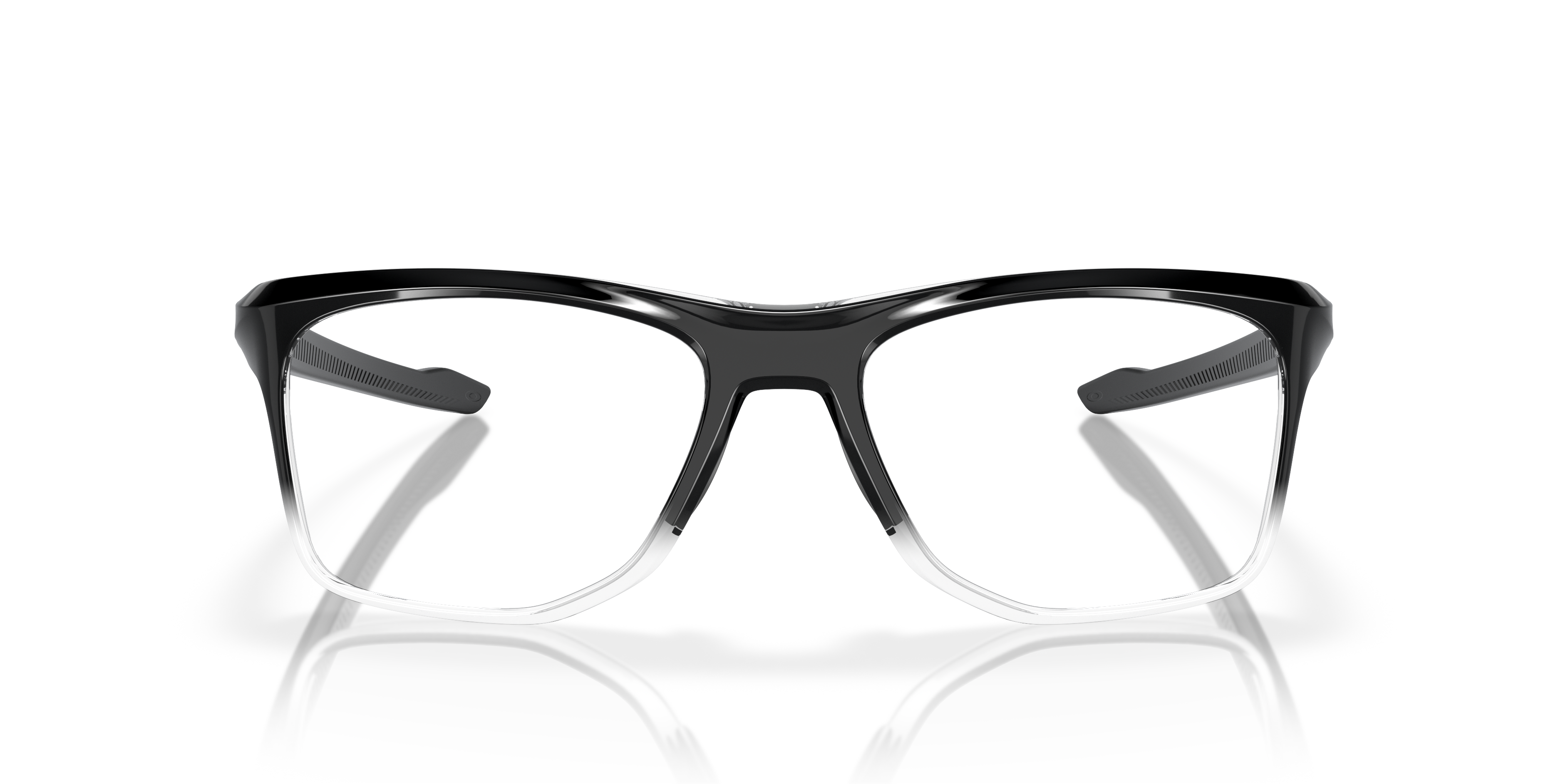 Oakley OX8144 Knolls Men's Rectangle Eyeglass Frames - Polished Black Fade Frame