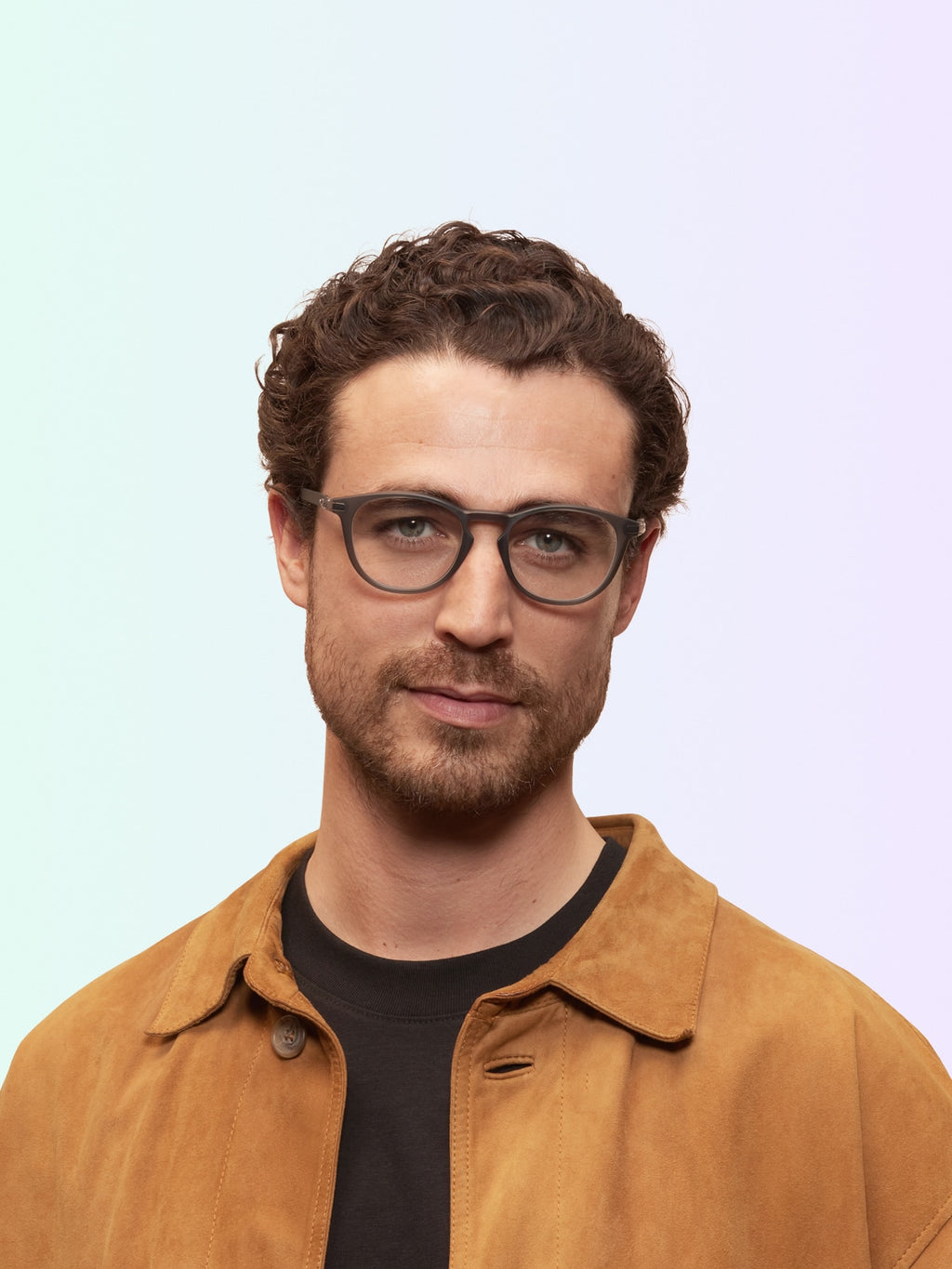 Oakley OX8149 Pitchman R Carbon Men's Round Eyeglass Frames - Satin Grey Smoke Frame