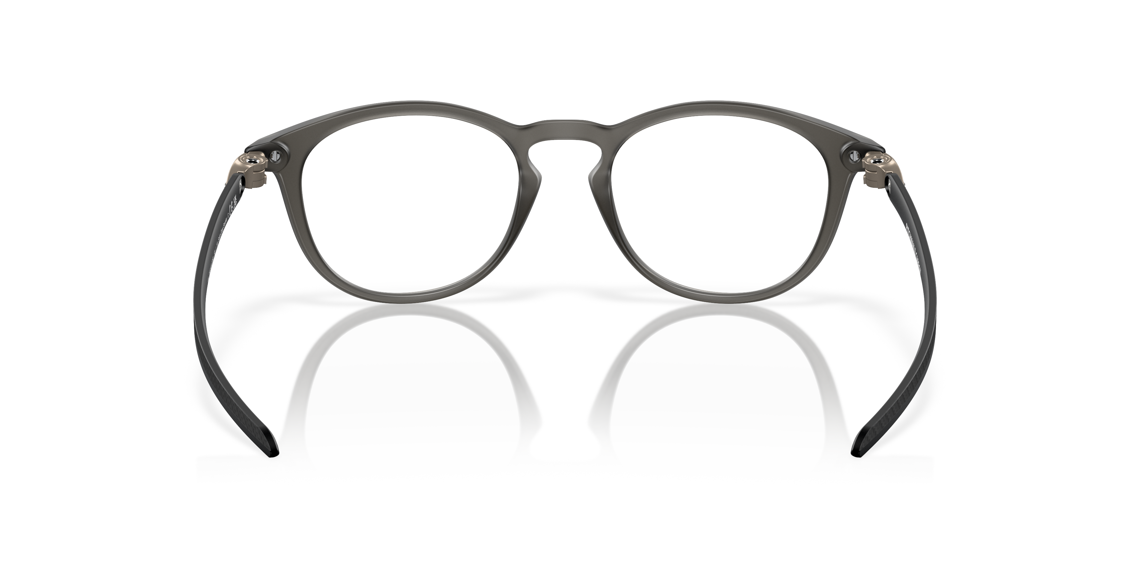 Oakley OX8149 Pitchman R Carbon Men's Round Eyeglass Frames - Satin Grey Smoke Frame