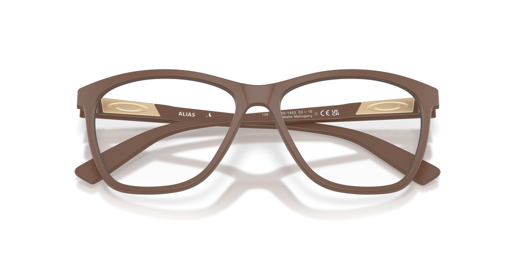 Oakley OX8155 Alias Women's Round Eyeglass Frames - Black Frame
