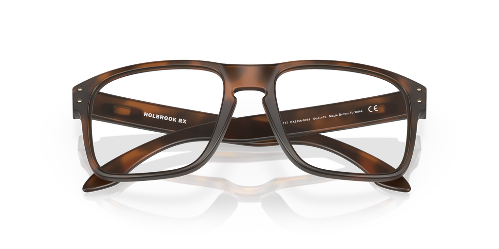 Oakley OX8156 Holbrook Men's Square Eyeglass Frames - Matte Brown Tortoise Frame