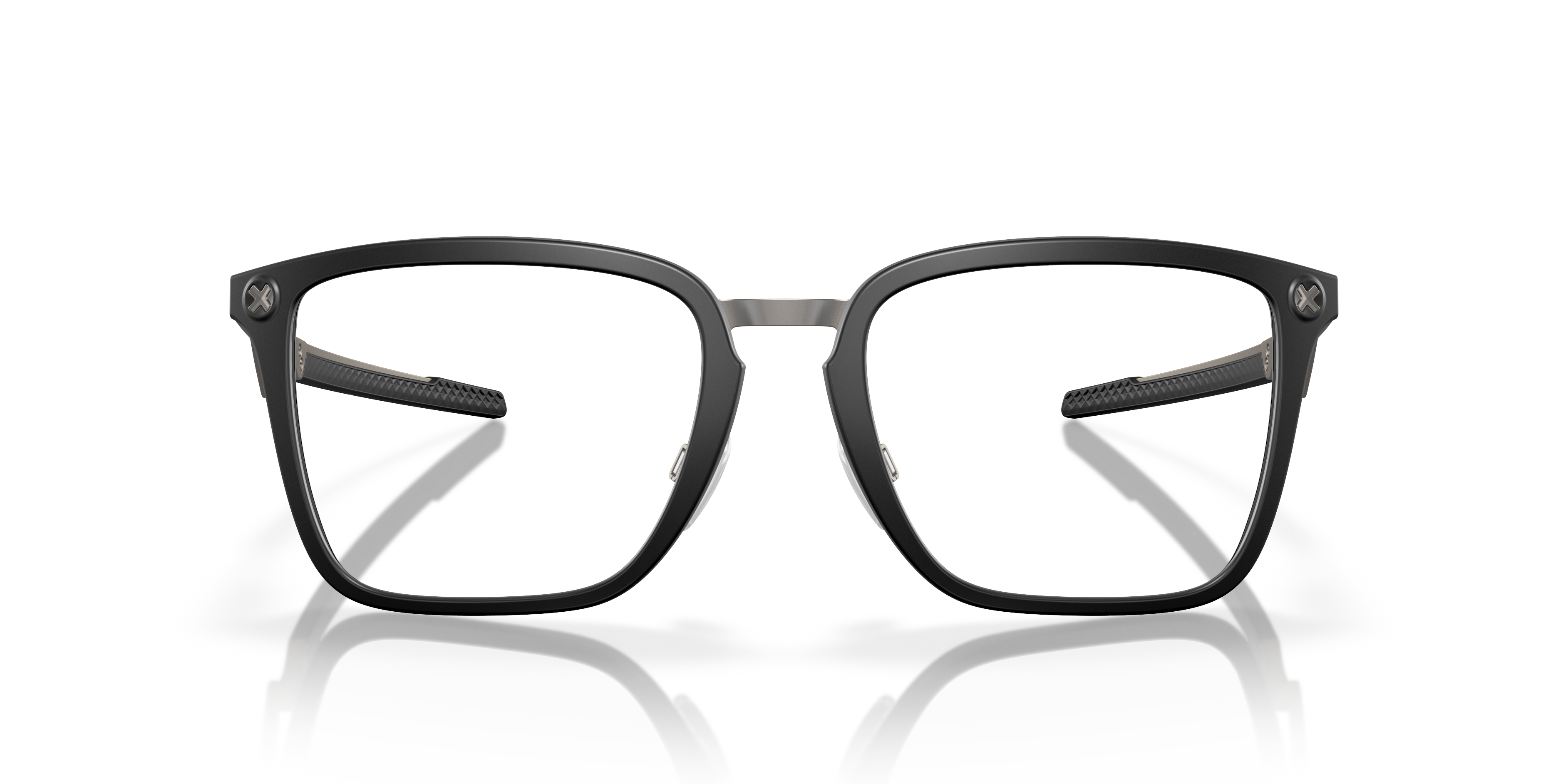 Oakley OX8162 Cognitive Men's Rectangle Eyeglass Frames - Satin Grey Smoke Frame