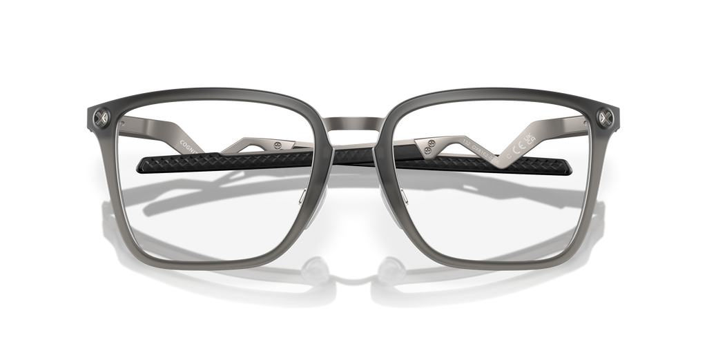 Oakley OX8162 Cognitive Men's Rectangle Eyeglass Frames - Satin Grey Smoke Frame