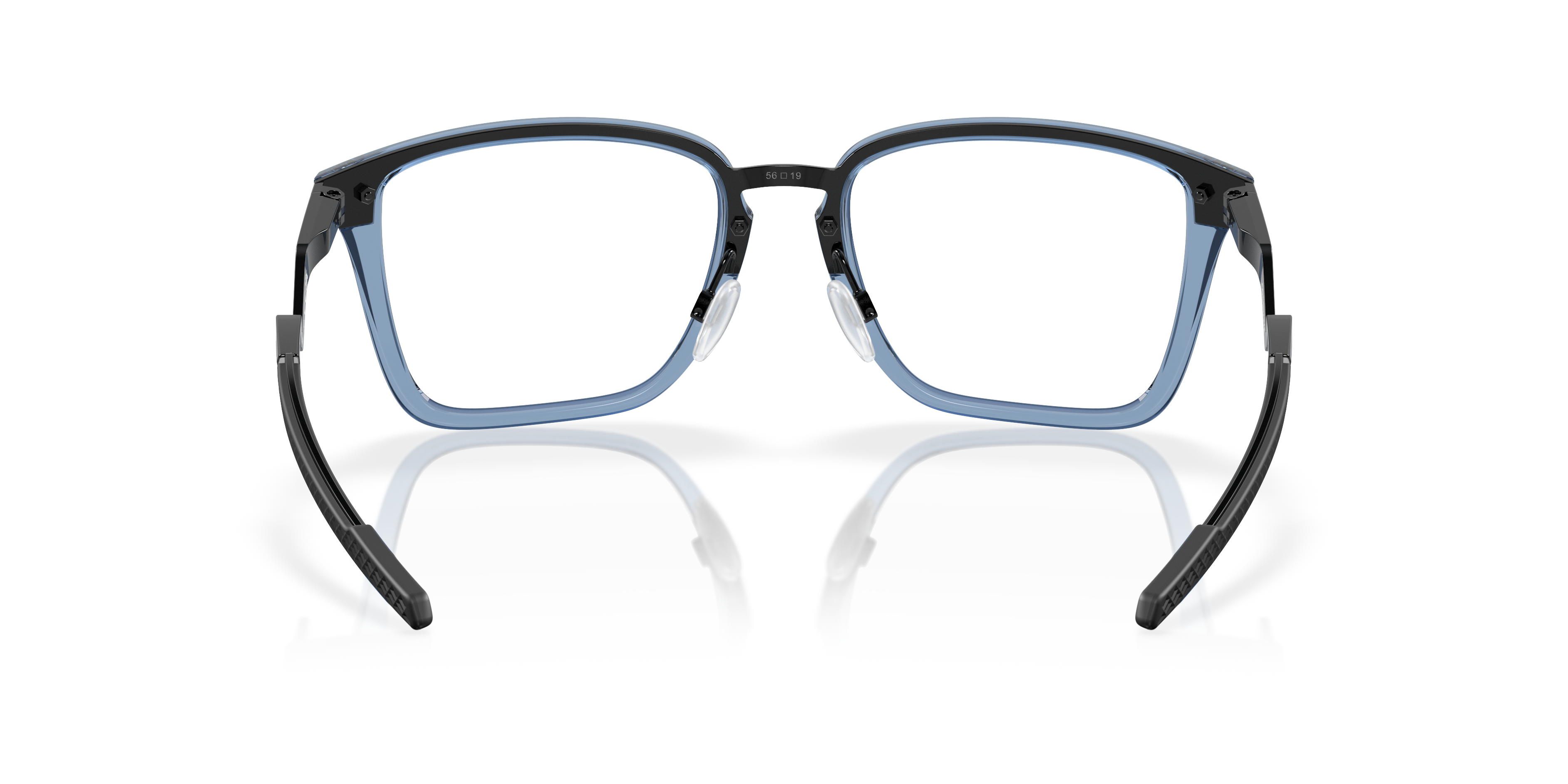 Oakley OX8162 Cognitive Men's Rectangle Eyeglass Frames - Transparent Blue Frame