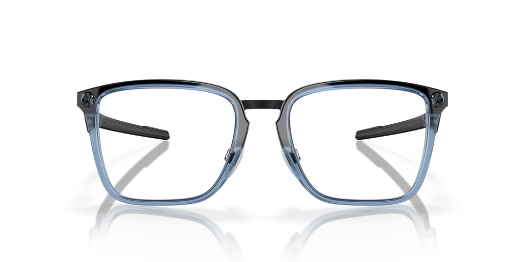 Oakley OX8162 Cognitive Men's Rectangle Eyeglass Frames - Transparent Blue Frame