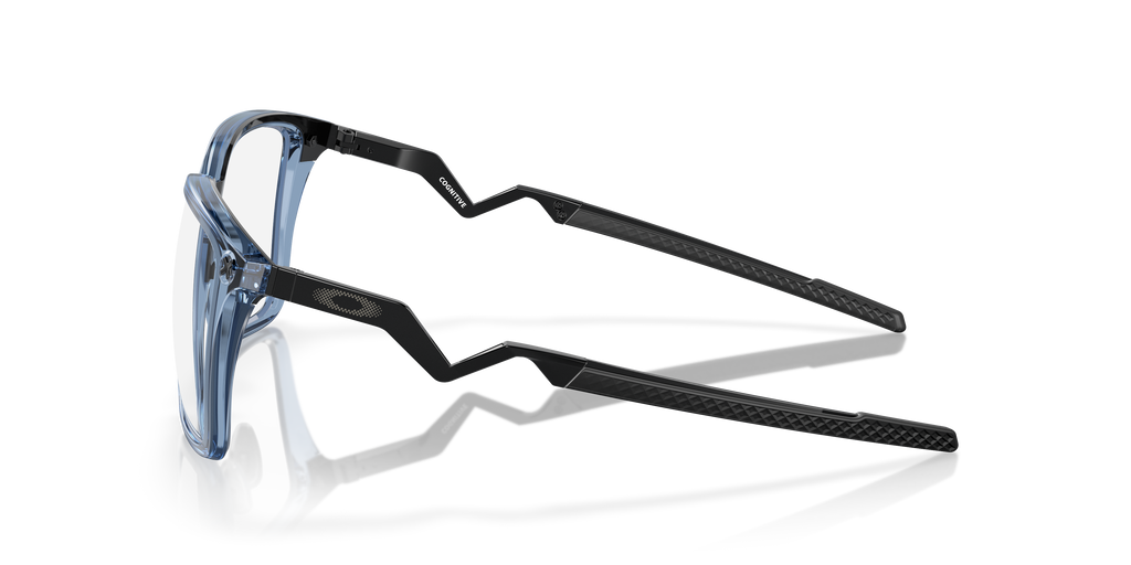 Oakley OX8162 Cognitive Men's Rectangle Eyeglass Frames - Transparent Blue Frame