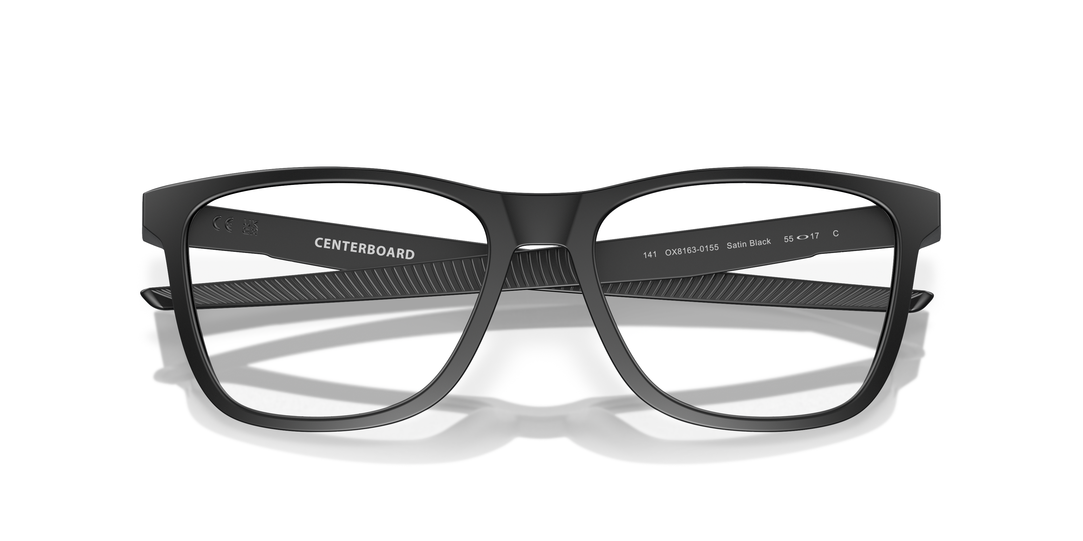 Oakley OX8163 Centerboard Men's Round Eyeglass Frames - Polished Clear Frame