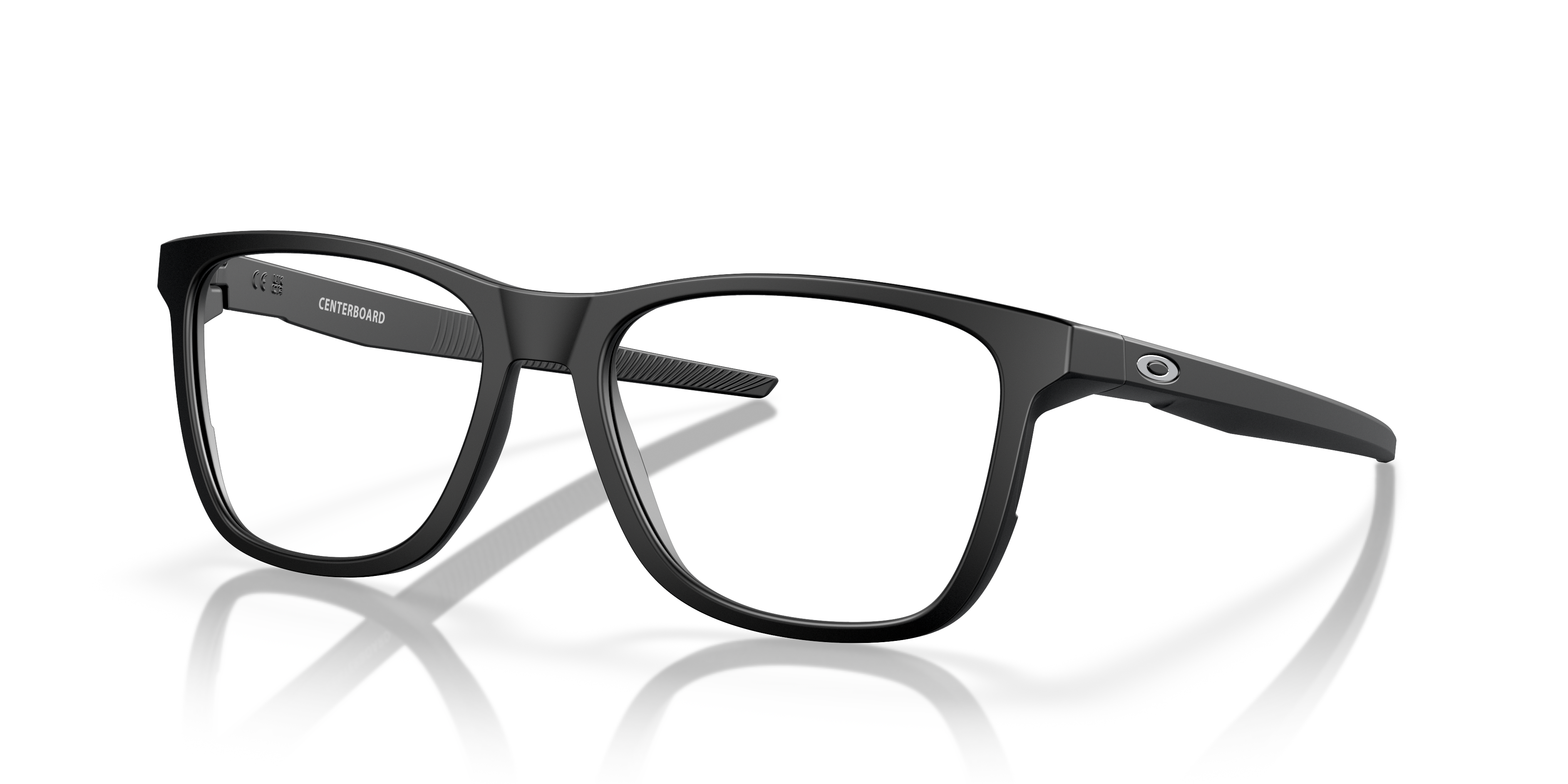 Oakley OX8163 Centerboard Men's Round Eyeglass Frames - Polished Clear Frame