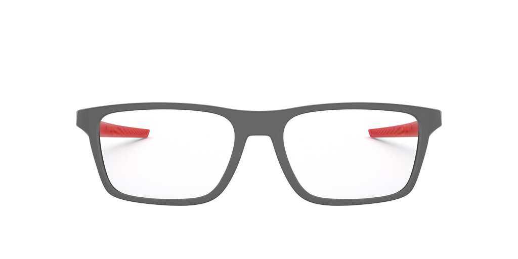 Oakley OX8164 Port Bow Men's Rectangle Eyeglass Frames - Satin Light Steel Frame