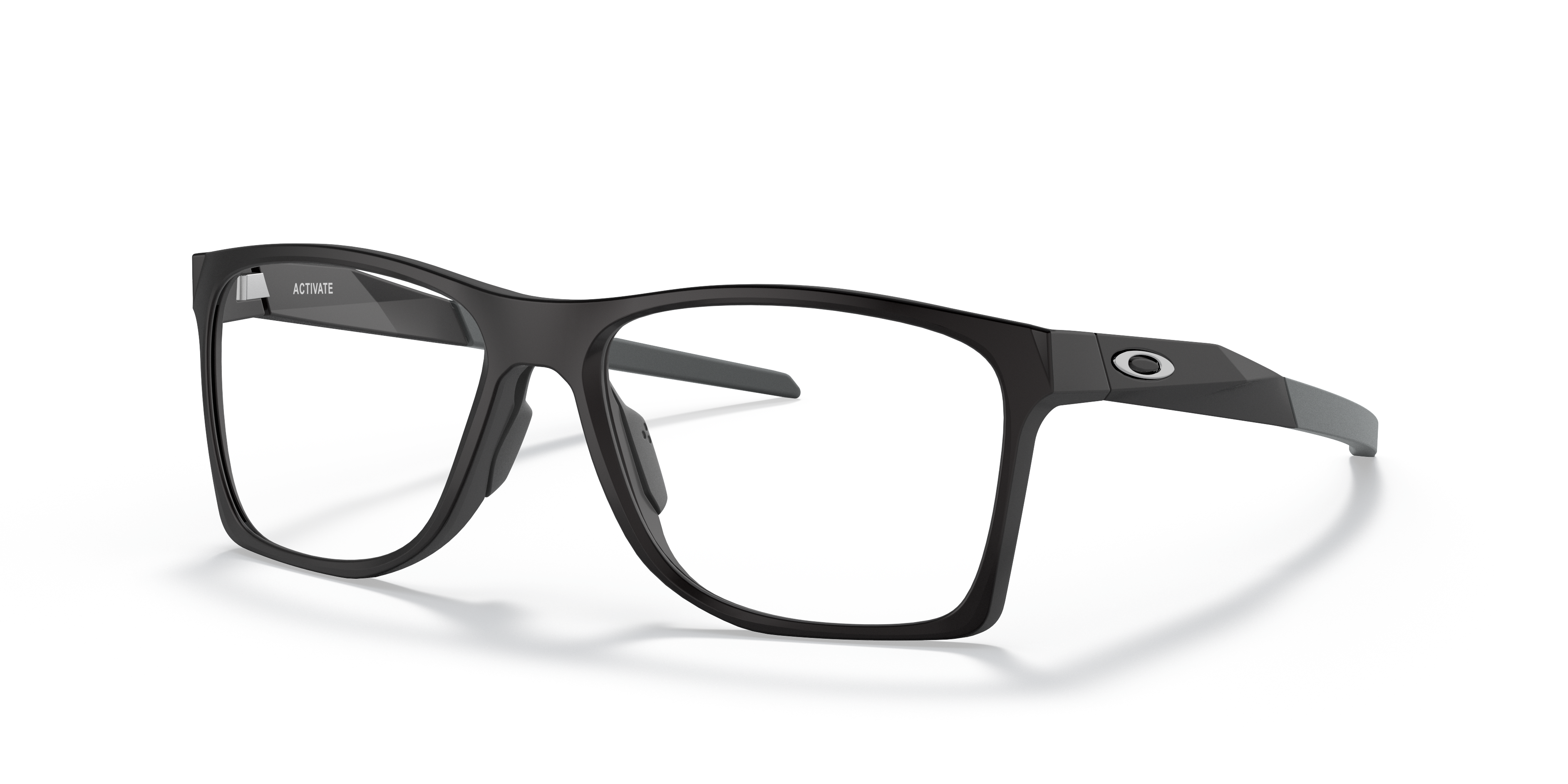 Oakley OX8173 Activate Men's Square Eyeglass Frames - Polished Black Fade Frame