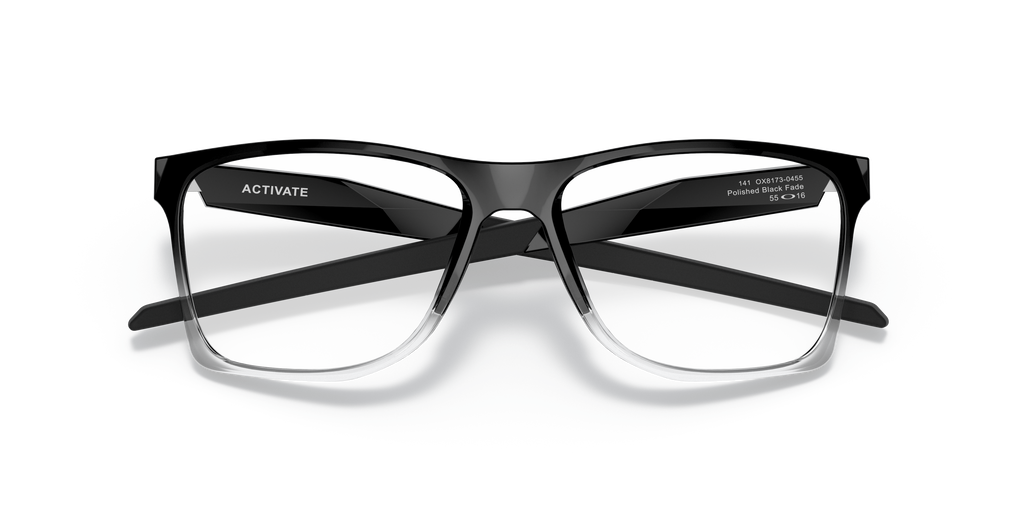 Oakley OX8173 Activate Men's Square Eyeglass Frames - Satin Black Frame
