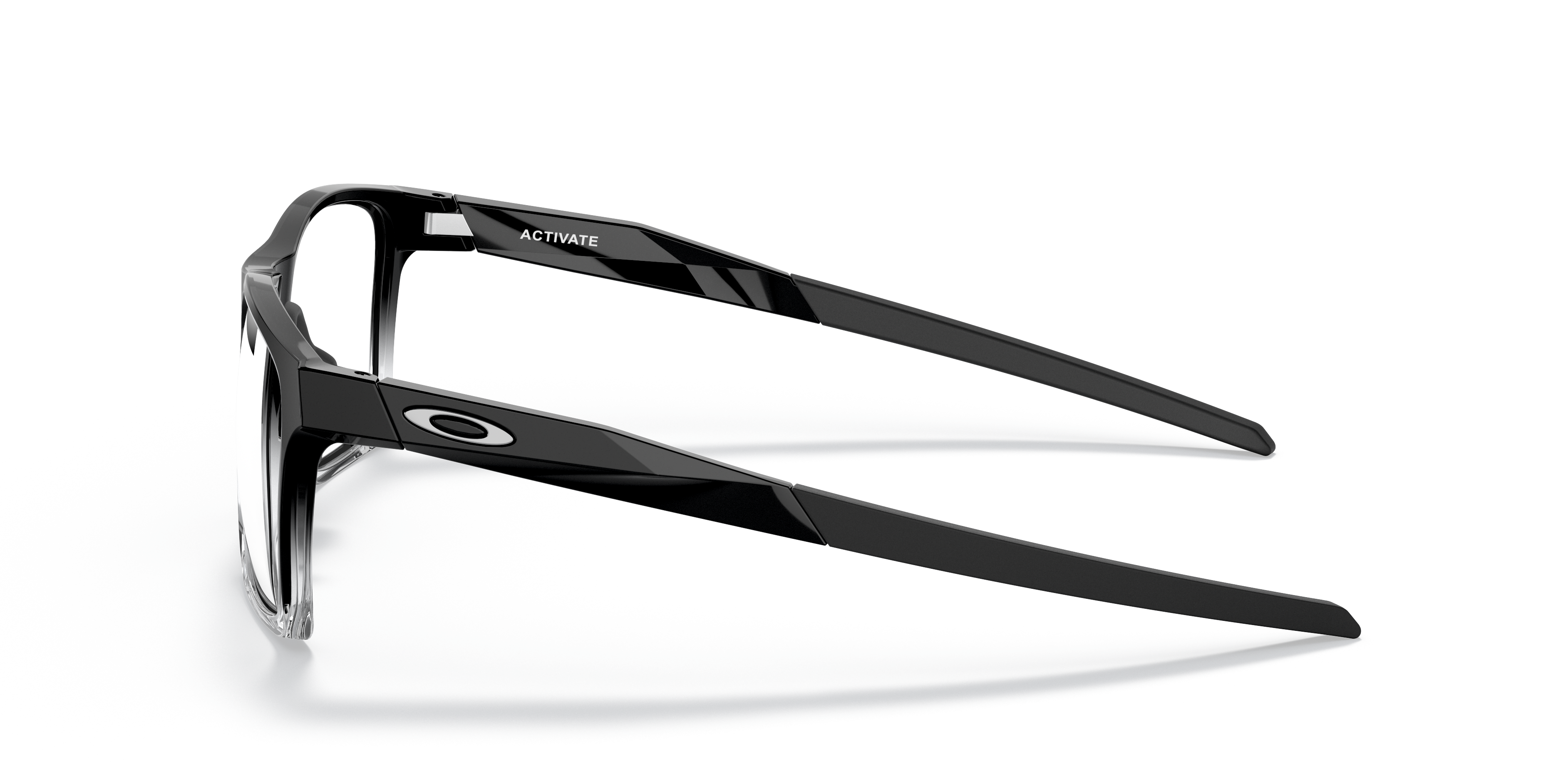 Oakley OX8173 Activate Men's Square Eyeglass Frames - Polished Black Fade Frame