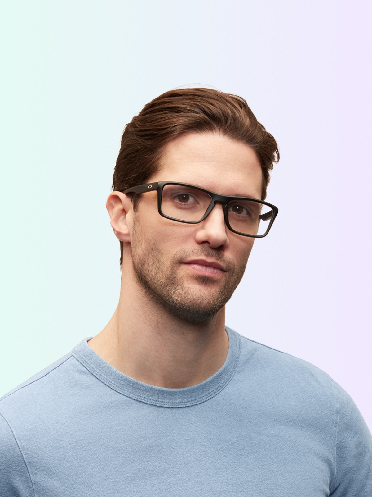 Oakley OX8178 Rafter Men's Rectangle Eyeglass Frames - Satin Grey Smoke Frame
