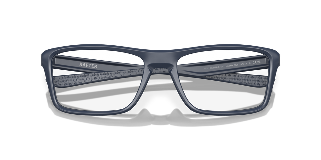Oakley OX8178 Rafter Men's Rectangle Eyeglass Frames - Polished Clear Frame