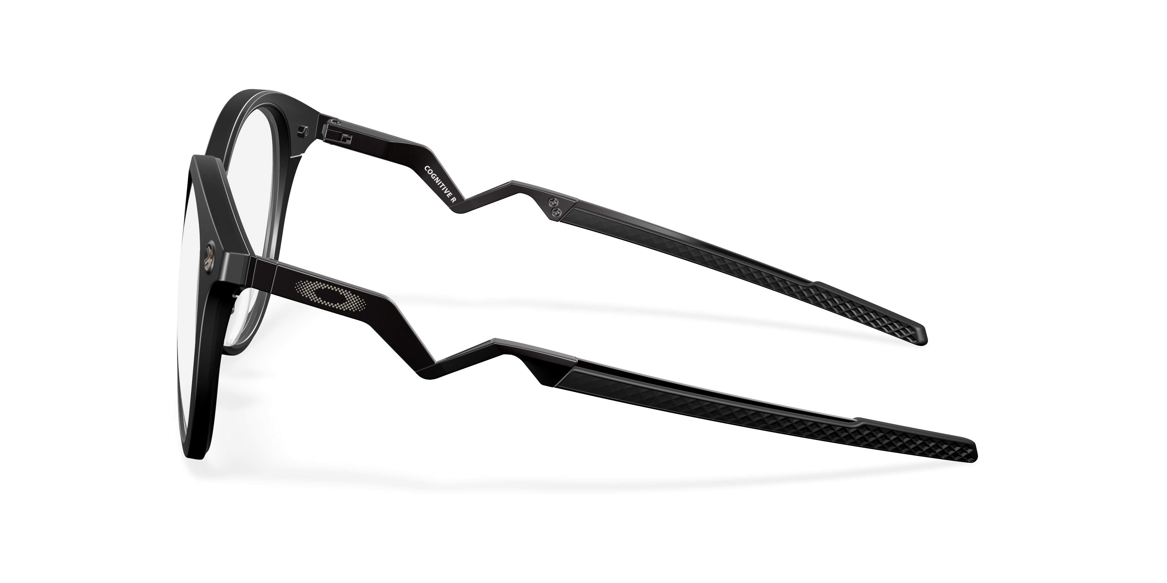 Oakley OX8181 Cognitive R Men's Round Eyeglass Frames - Polished Clear Frame