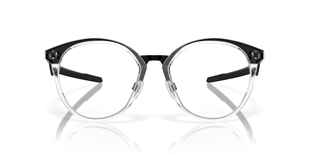 Oakley OX8181 Cognitive R Men's Round Eyeglass Frames - Polished Clear Frame