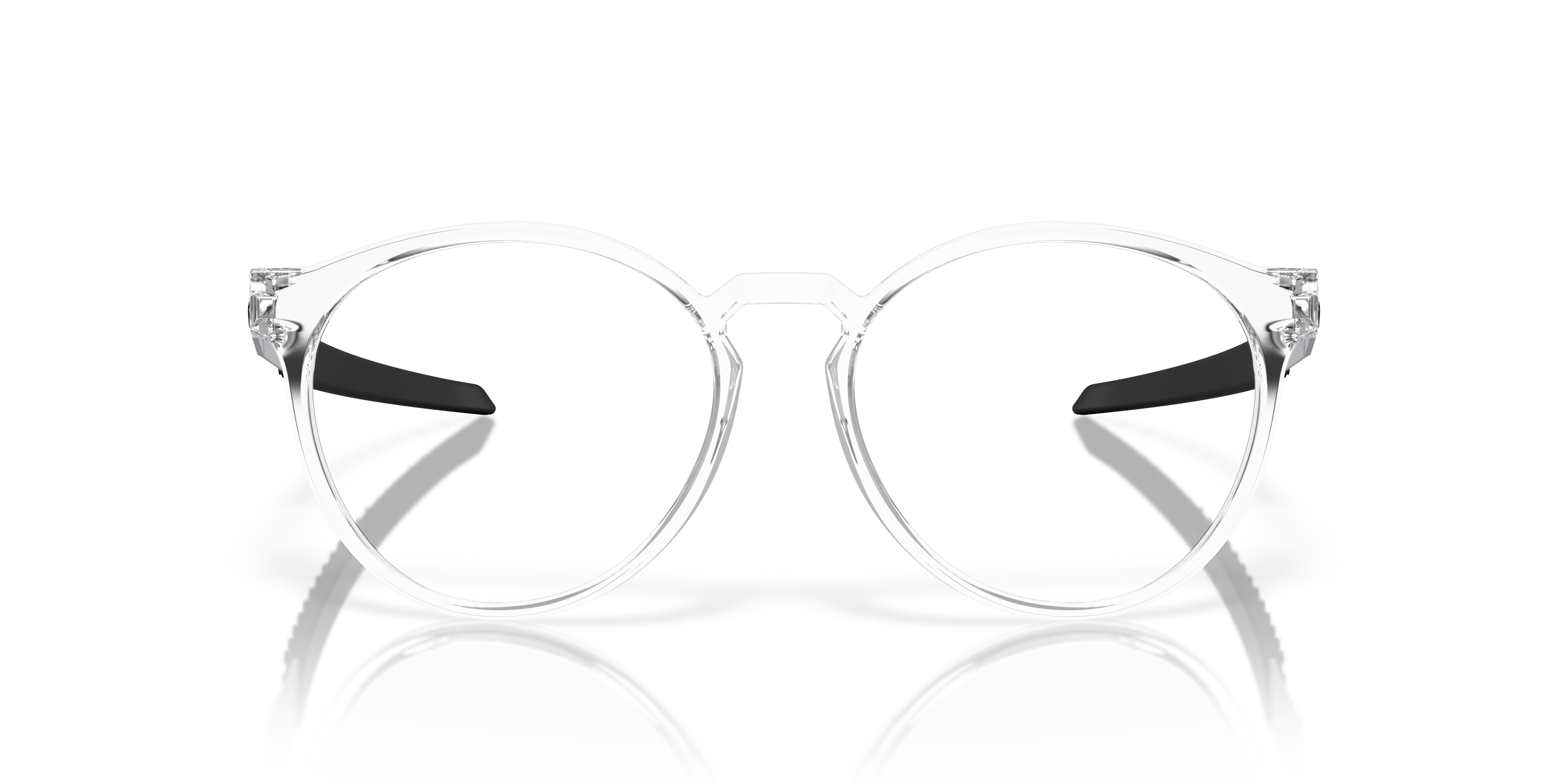 Oakley OX8184 Exchange R Men's Round Eyeglass Frames - Satin Grey Smoke Frame